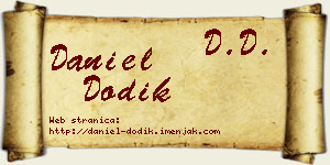 Daniel Dodik vizit kartica